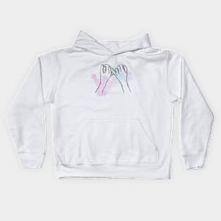 Pinky Promise Hand drawn Kids Hoodie